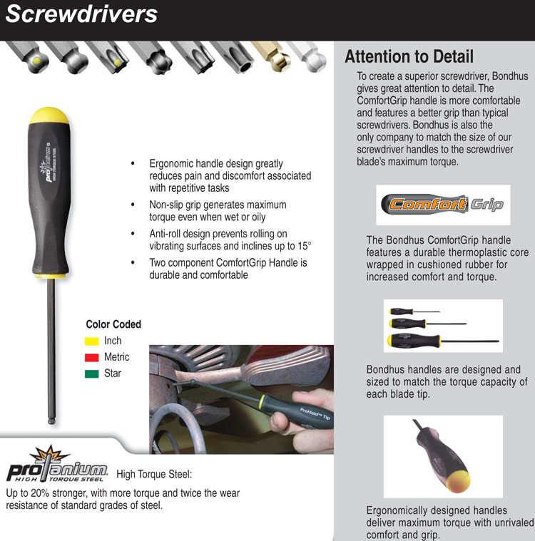 Bondhus ScrewDrivers